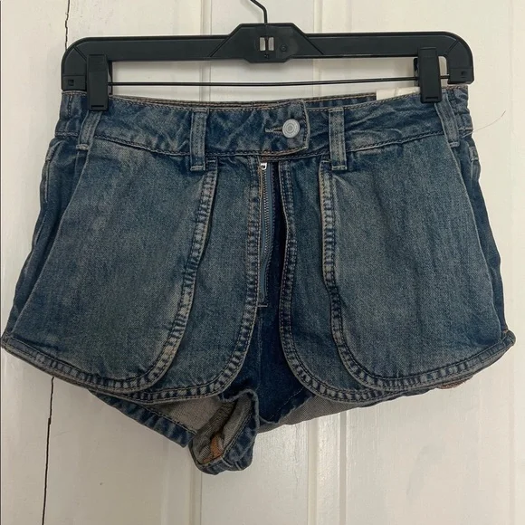 Free people prince street denim shirt size 27 NEW - Picture 4 of 9